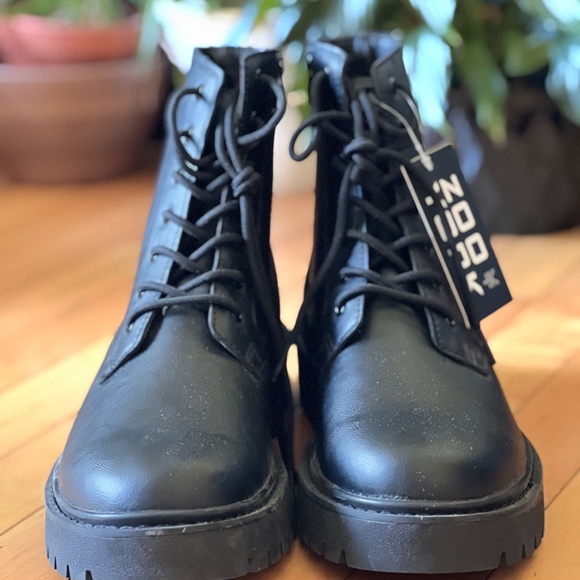 Zoo York Men’s Black Combat Boots Size 12 – Lace-Up & Side Zip Streetwear - Picture 2 of 13